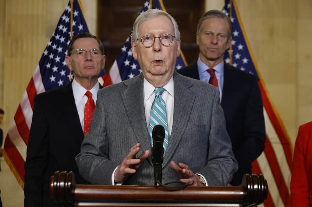 Mitch McConnell dismisses voting rights concerns because Black people vote just as much as 'Americans'.