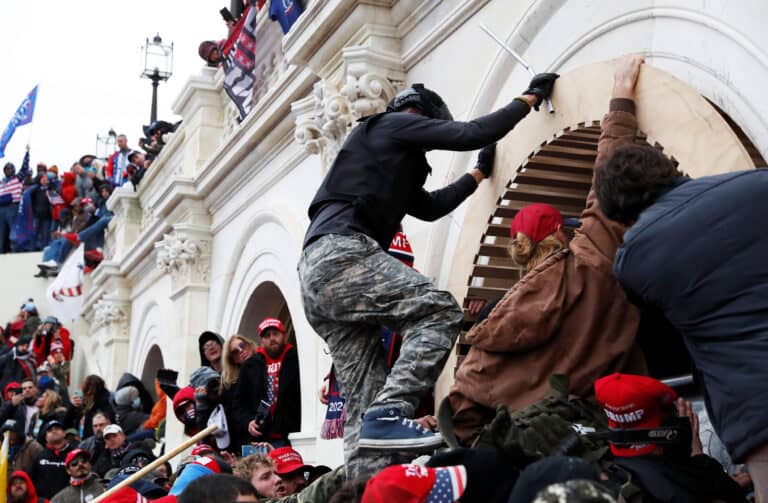 CPAC panelist calls Jan. 6 rioters the “real heroes” who put “their lives on the line” to protect people from police.