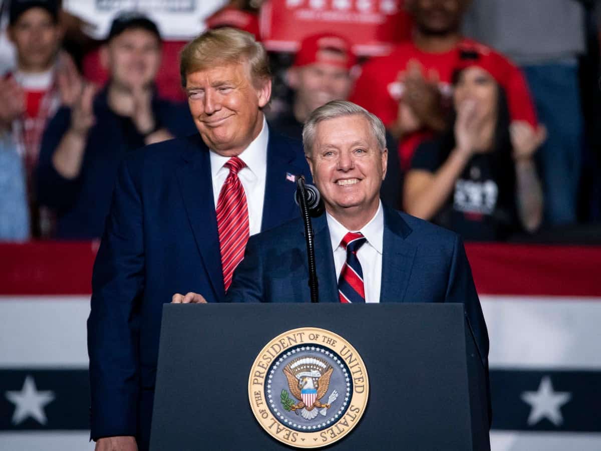 Trump blasts 'RINO' Lindsey Graham for saying it is 'inappropriate' to pardon Capitol rioters.