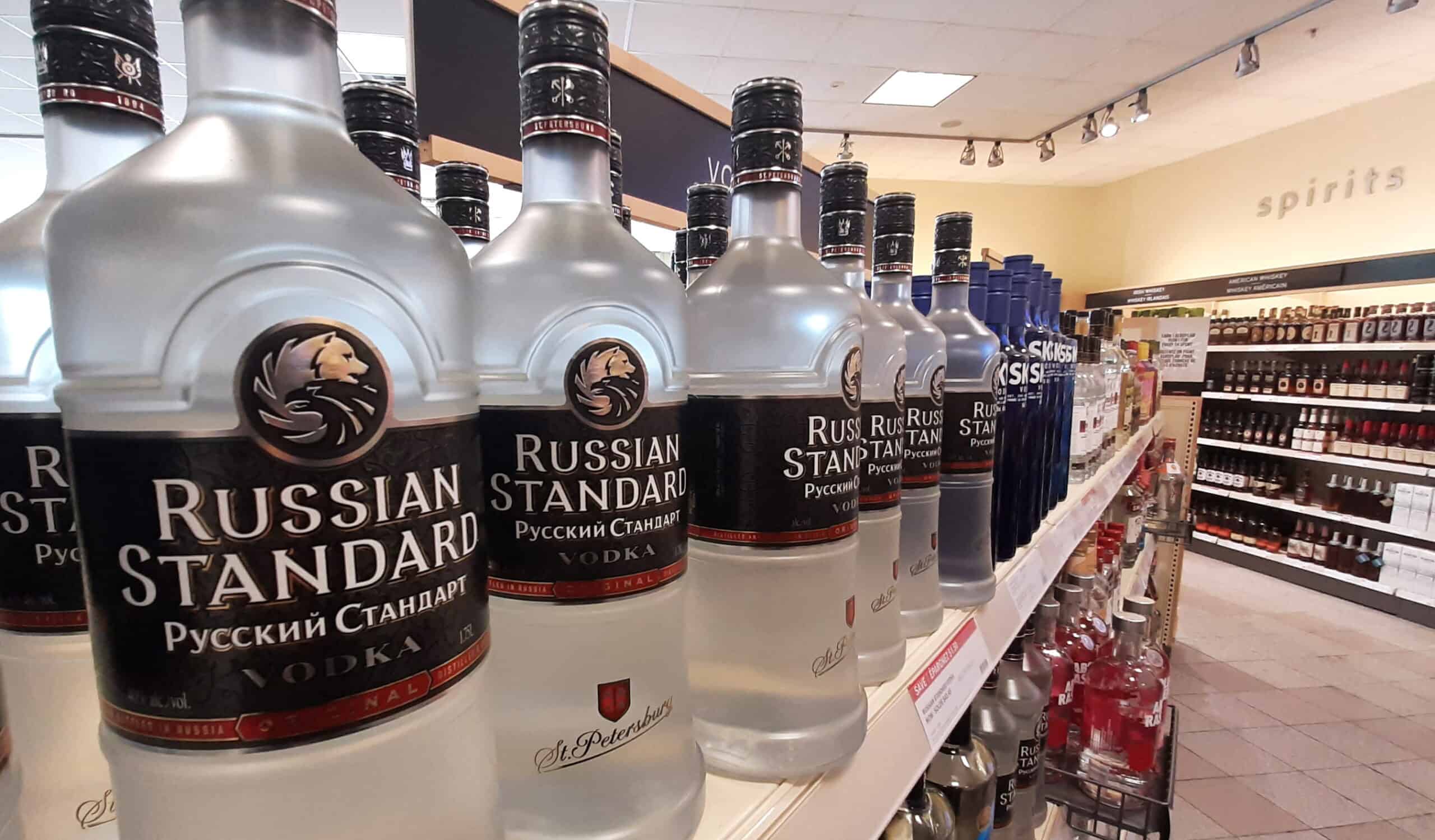 Liquor stores in US, Canada pulled Russian vodka from their shelves.