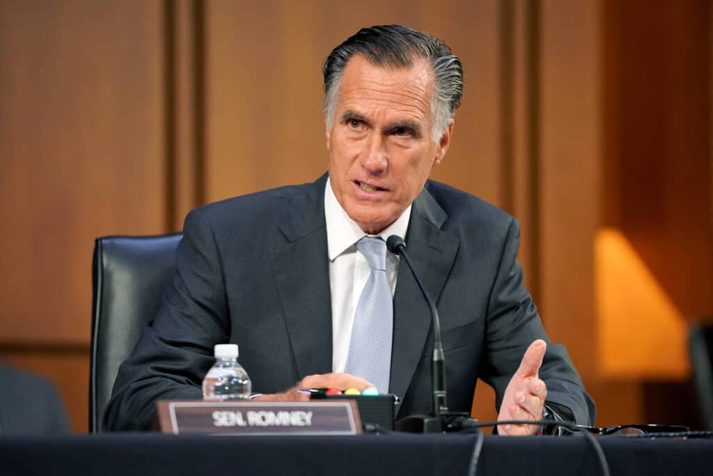 Romney blasts Greene, Gosar for speaking at far-right rally: ‘I have morons on my team.’