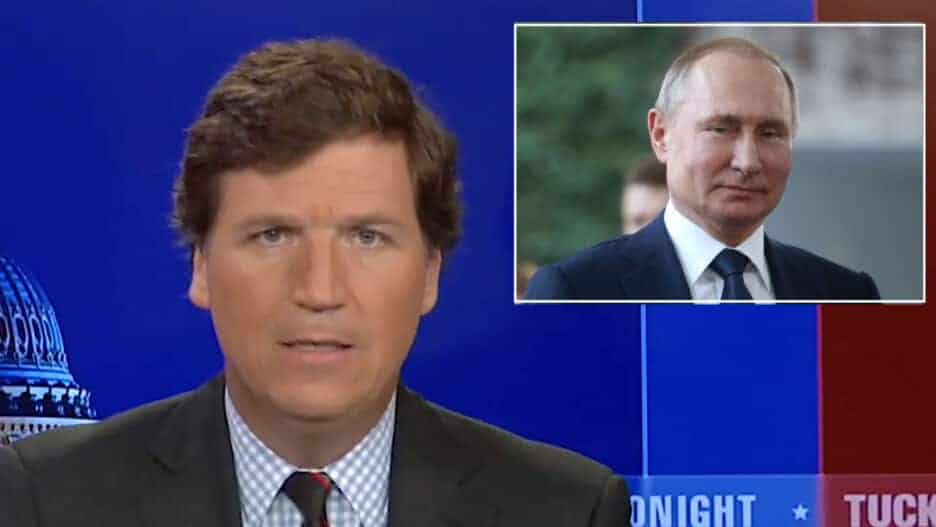 Leaked Kremlin memo tells Russian media it is "essential" to feature Tucker Carlson, report says.