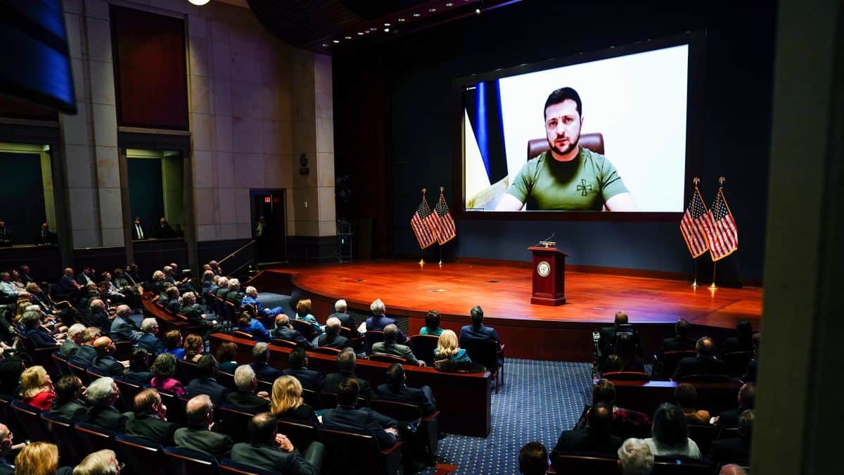 Zelenskyy delivers emotional appeal to Congress for more military support: Report.