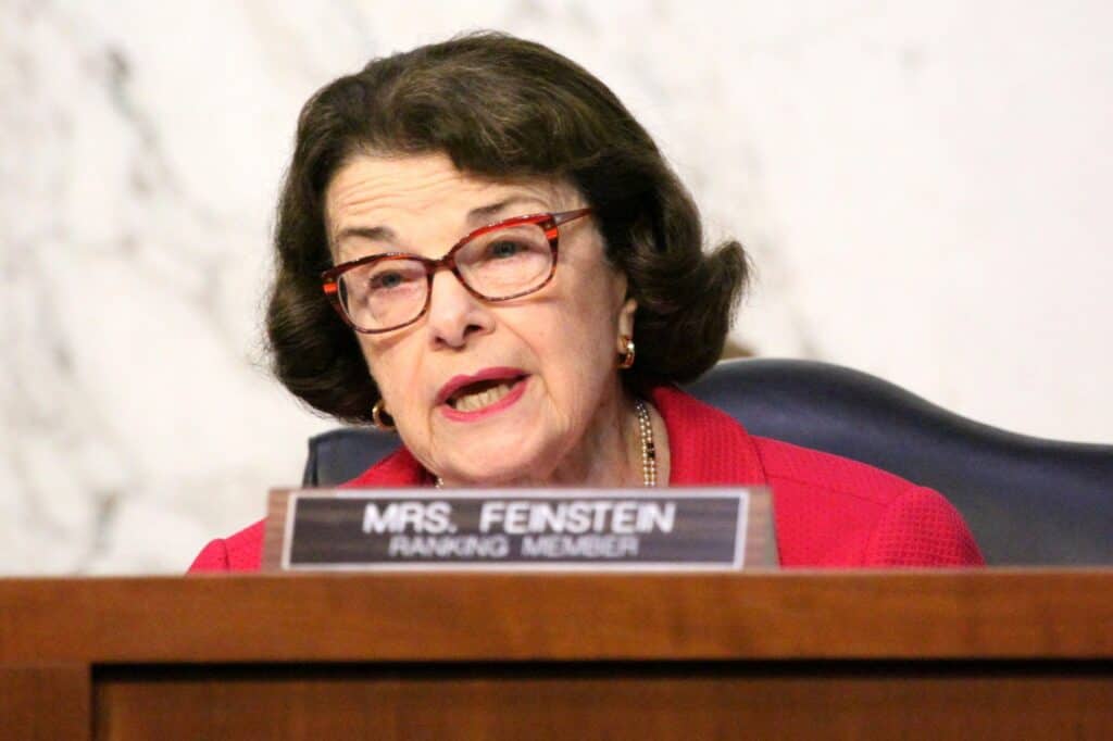 Sen. Feinstein admits to not recognizing a colleague but dismisses memory loss concerns, blaming slipups on stress from husband's death: Report.