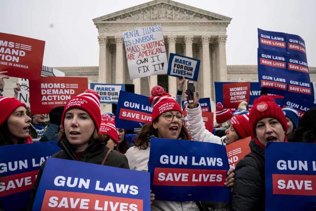 Supreme court may soon expand gun rights after recent mass shootings.