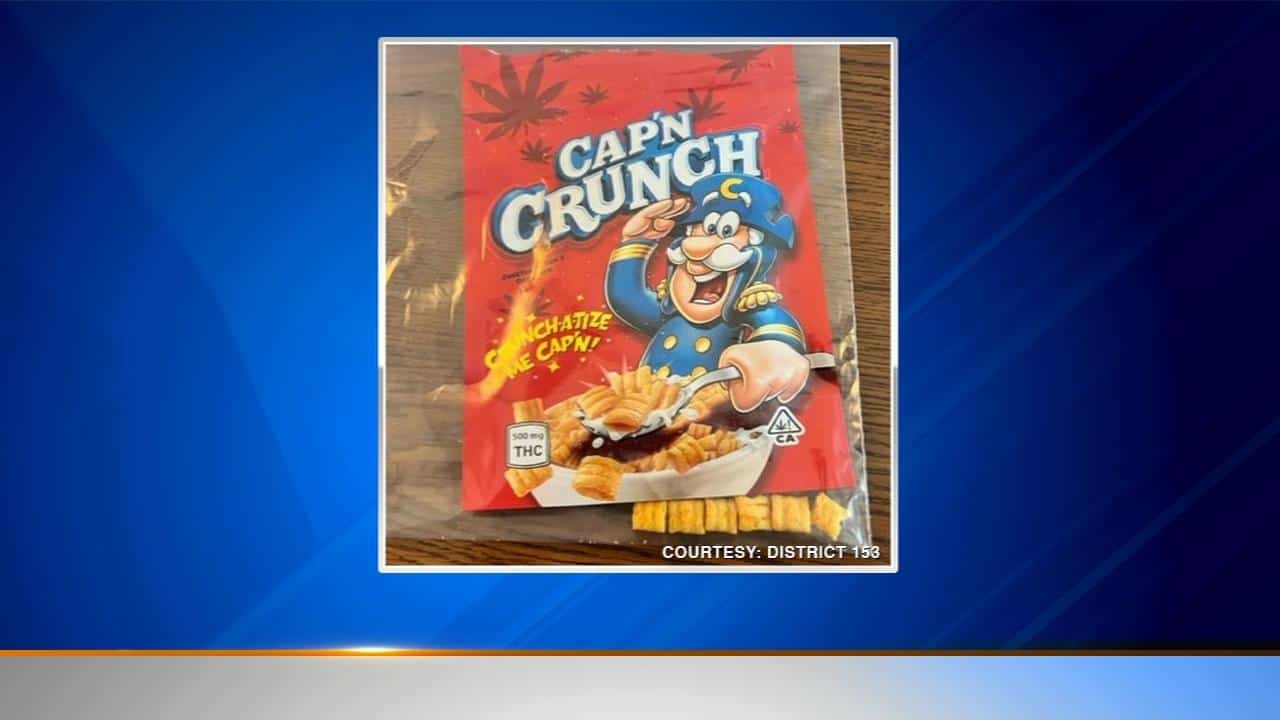 Illinois middle school students became ill after eating THC-infused cereal from a box that looked like Cap'n Crunch.