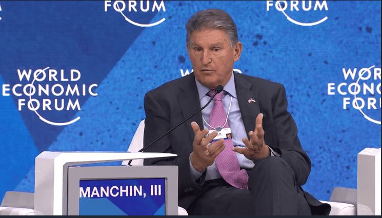 Manchin clash with GOP senator over Trump's 2017 'regressive' tax cut.