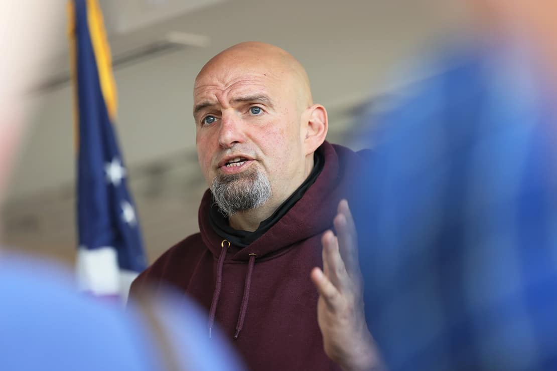 PA Democratic senate candidate John Fetterman discharged from hospital after stroke.