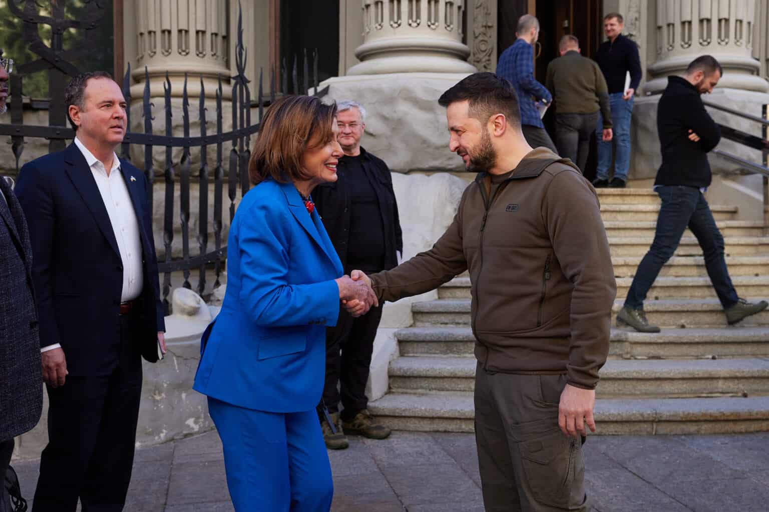 Pelosi leads congressional delegation to meet with Zelenskyy in Kyiv: Report.