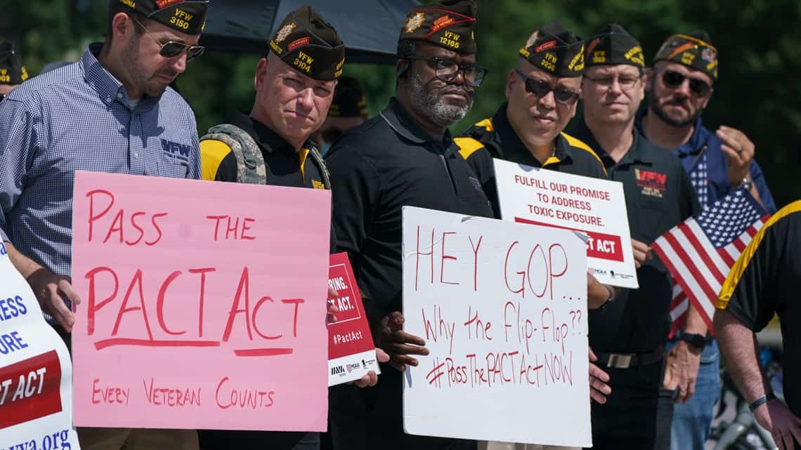 Senate passes PACT Act, providing billions in aid for US veterans exposed to burn pits, after 41 GOP senators blocked passage last week: Report.
