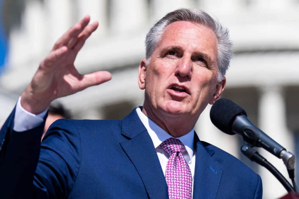 McCarthy says there will be "no blank check" for Ukraine if Republicans win the majority.