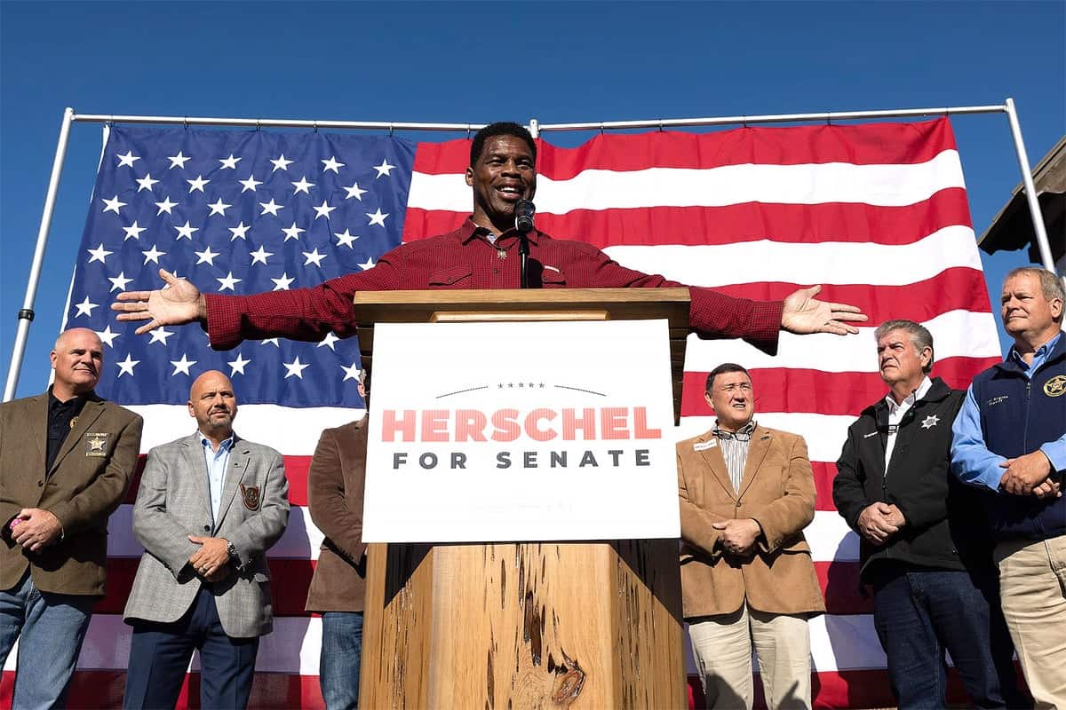 Journalists forced to keep their distance from Herschel Walker ahead of Georgia runoff.