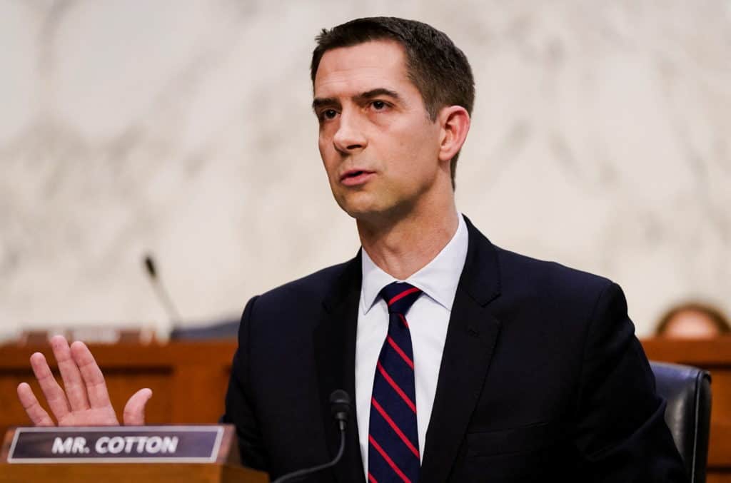 Tom Cotton blames Obama after reports Chinese spy balloons flew over the U.S. during the Trump administration.