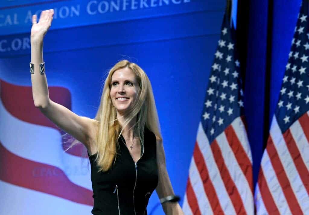 Ann Coulter says she will "100% vote for Biden" if Haley is the GOP nominee.