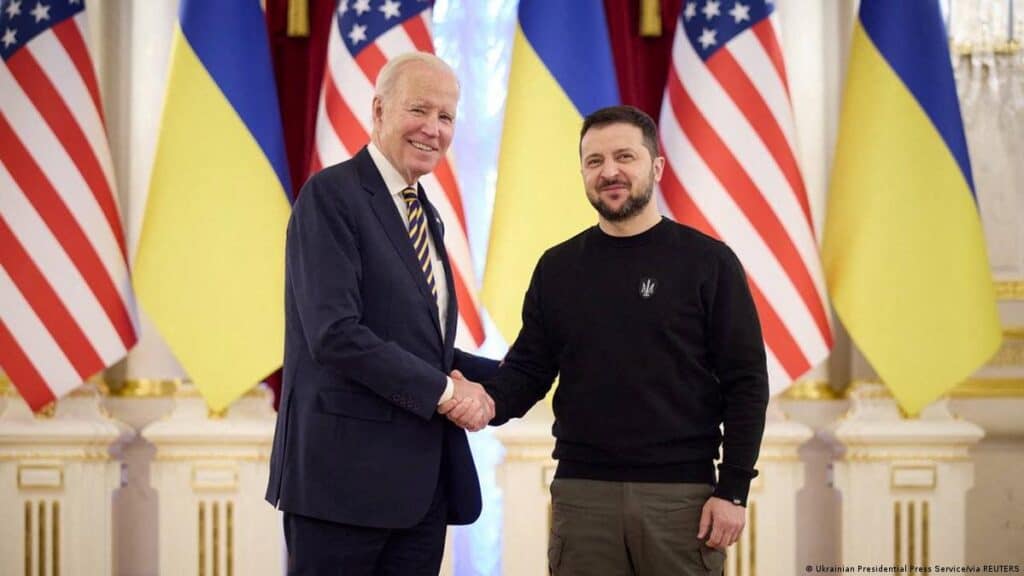 Biden makes surprise visit to Ukraine.