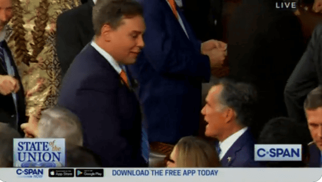 Mitt Romney calls George Santos an "embarrassment" in tense exchange before State of the Union.