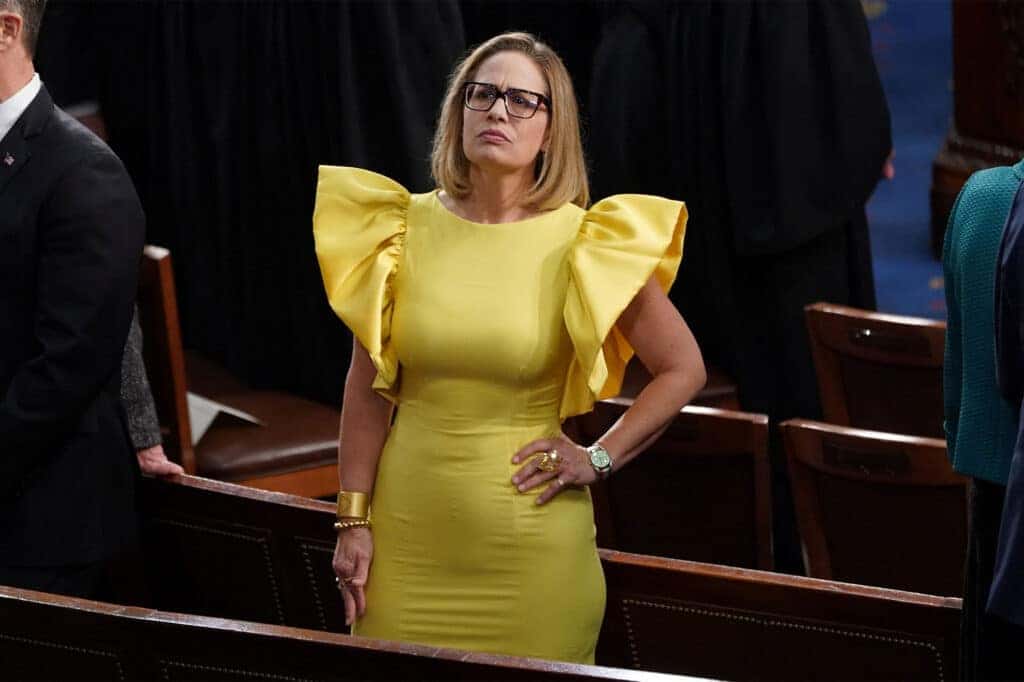 Sinema's office denies she told George Santos to "hang in there" after his exchange with Romney at SOTU: "This is a blatant lie”