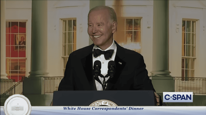 Biden roasts 'confused' Marjorie Taylor Greene at WHCD.