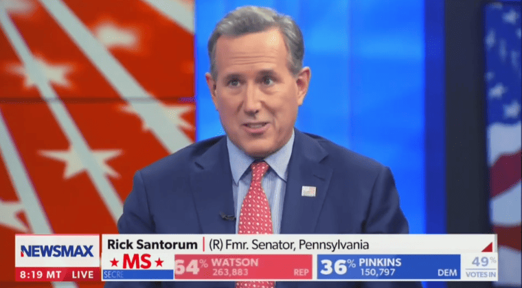 Rick Santorum says Ohio's election results show "pure democracies are not the way to run a country"