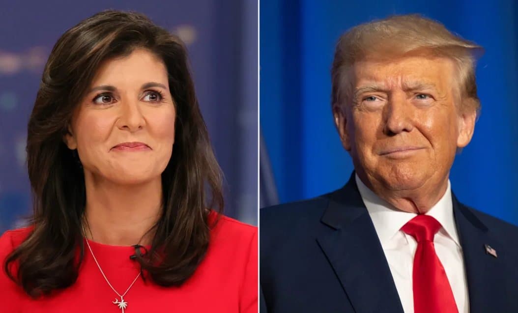 Trump denies report he is considering Haley for VP.