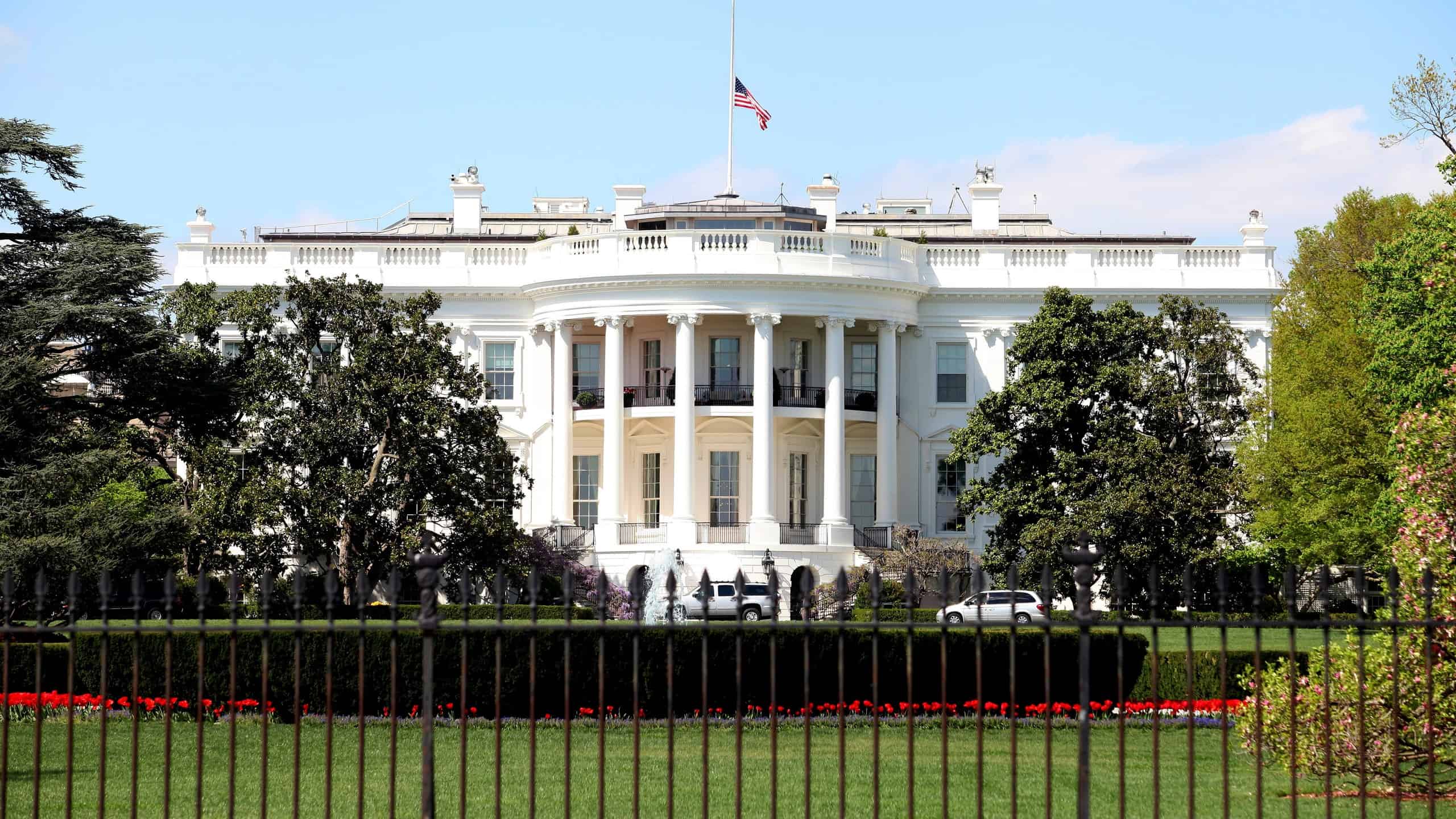 Driver arrested after vehicle crash into White House gates.