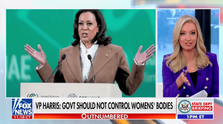 Kayleigh McEnany praises Vice-President Kamala Harris.