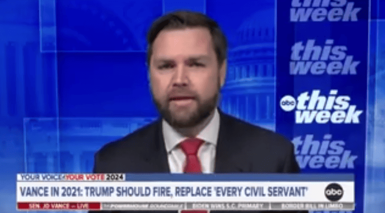 ABC cuts off JD Vance after he suggests Trump could defy the Supreme Court.