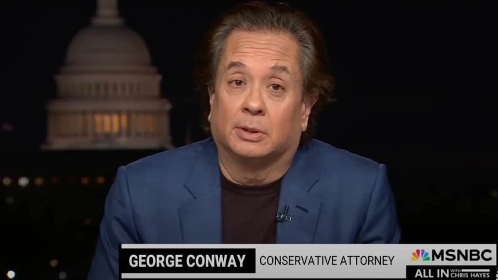 George Conway makes massive donation to Joe Biden's campaign.