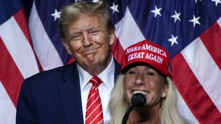 Greene claims ‘the Biden DOJ and FBI were planning to assassinate’ Trump.