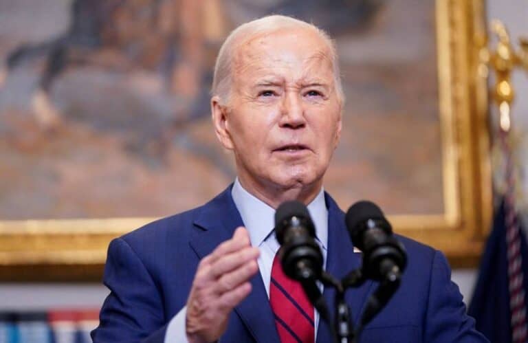 Biden condemns violent protests on college campuses.