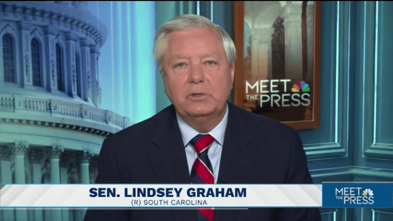 Graham snaps when pressed on his opposition to Biden withholding aid to Israel when Reagan did the same thing.