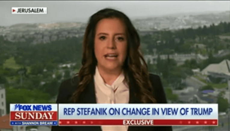 Stefanik loses it when Fox News host reminds her of past criticisms of Trump: "You called him a whack job".