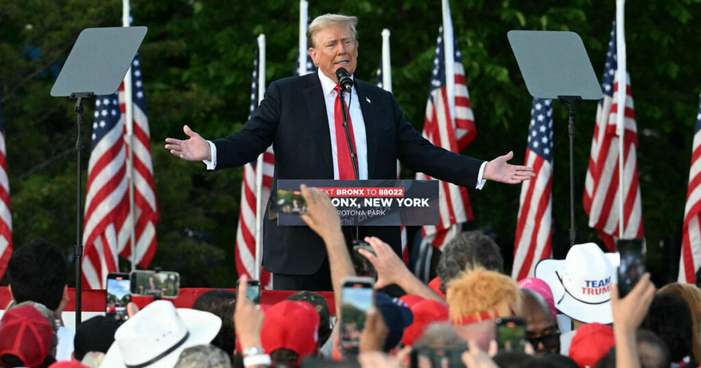 Law enforcement disputes Trump campaign claim about Bronx rally crowd size.