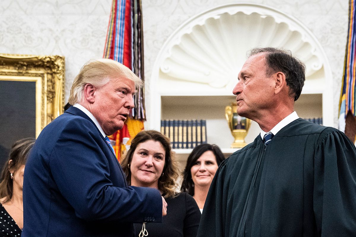 Trump praises Alito for refusing to recuse from Jan. 6 cases over 'Stop the Steal' flags.