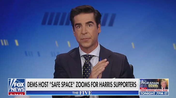 Jesse Watters says men who vote for Kamala Harris have ‘mommy issues’ and will ‘transition into a woman’