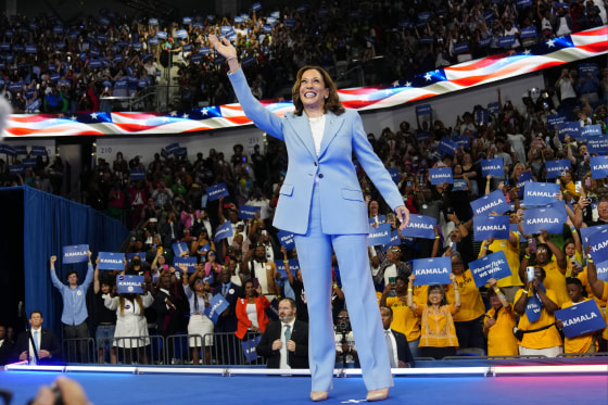 Poll shows Harris wiping out Trump’s lead in swing states that were slipping away from Democrats weeks.