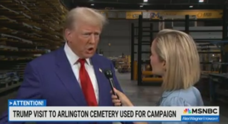 Trump tries to blame Arlington scandal on Gold Star parents.