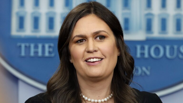 Sarah Huckabee Sanders knocks Harris for not having biological children.