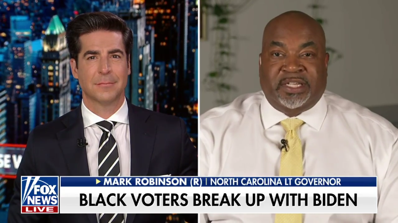 Fox News host claims he “never heard” of Mark Robinson despite interviewing him this year.