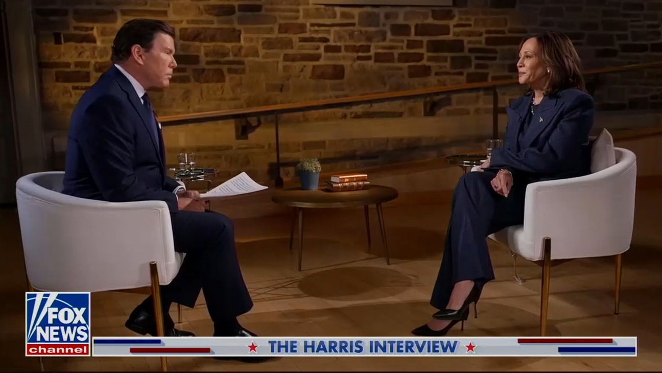 Bret Baier admits he made ‘a mistake’ with Trump clip during Kamala Harris interview.