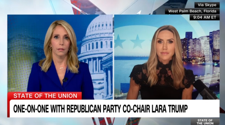 CNN host debunks Lara Trump’s lies about hurricane relief with clip of GOP senator praising federal response.