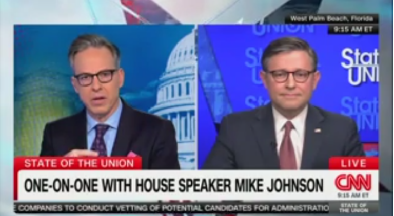 Tapper presses Mike Johnson on Trump’s cabinet nominees: ‘Do morals still matter in the Republican Party?’