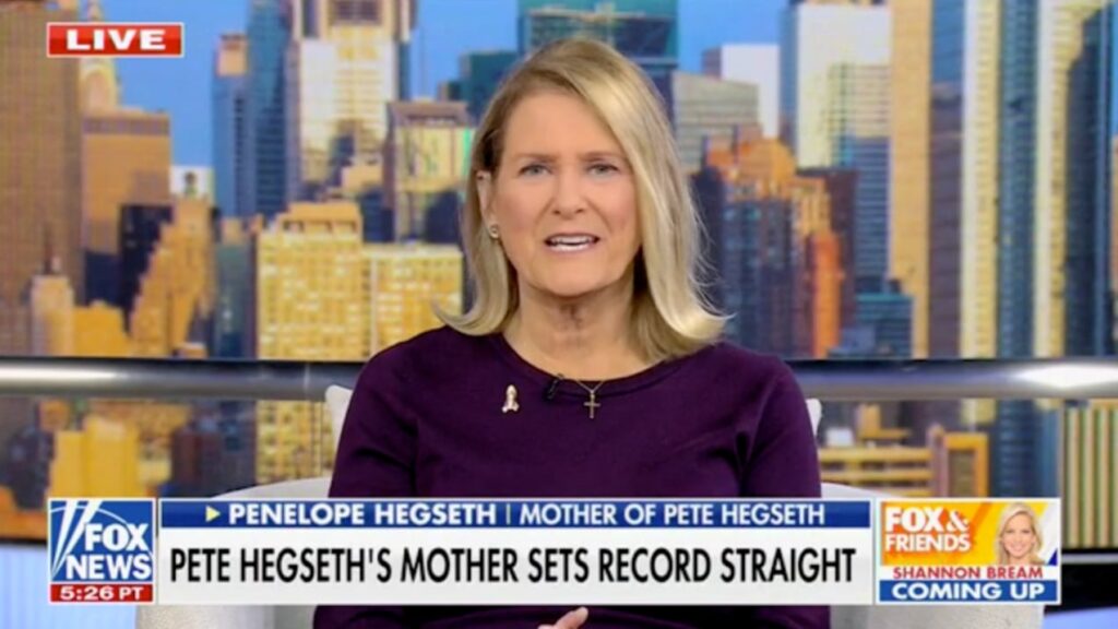 Penelope Hegseth walks back criticism of her son: “He’s a changed man”