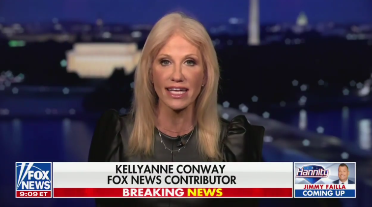 Kellyanne Conway lies about consumer confidence ‘going up’ under Trump.