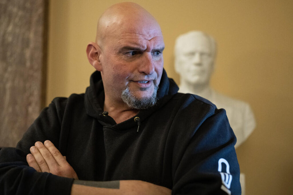 Fetterman fires back at AOC over vote on GOP-backed funding bill.