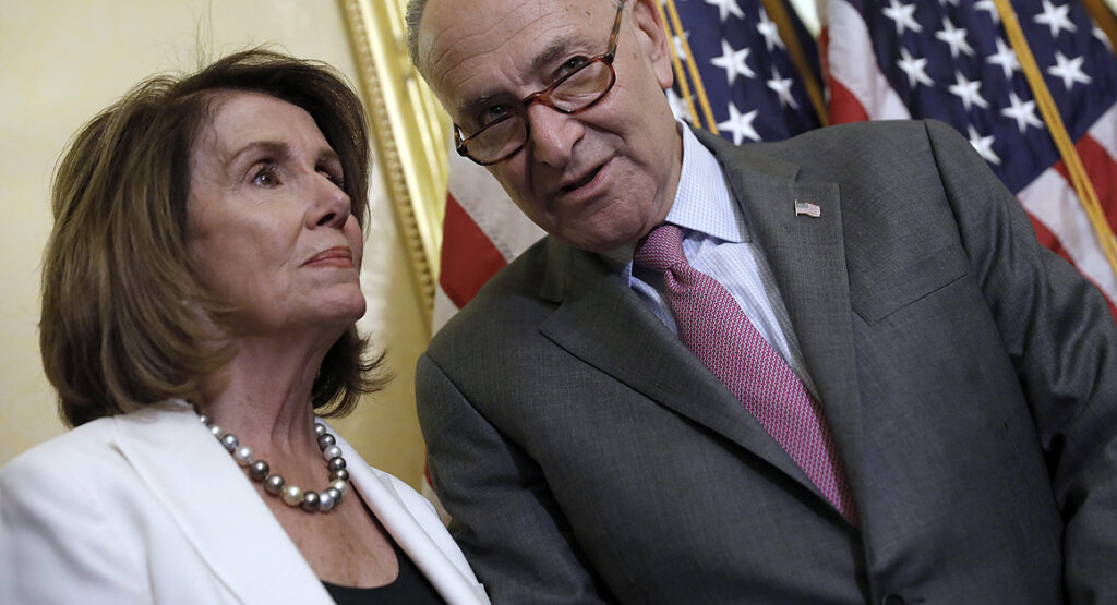 Pelosi rebukes Schumer over funding bill.