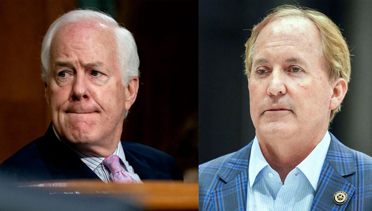Paxton leads Cornyn by double digits in Texas Senate GOP primary, but trails Democrat in general election.
