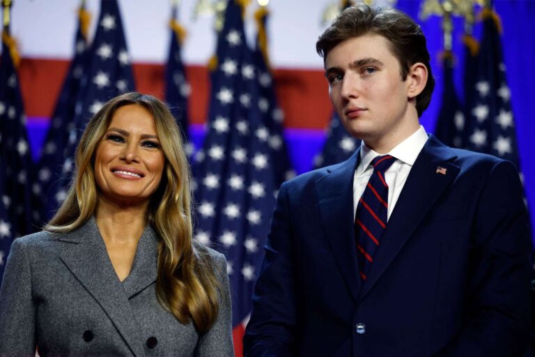 Melania says Barron did not apply to Harvard.