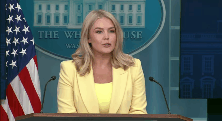 Leavitt claims China will “absorb” the cost of tariffs after Trump said Walmart would.