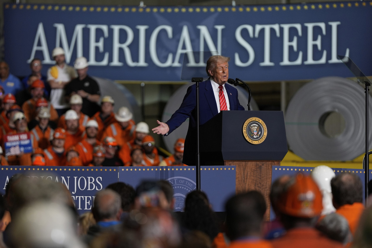 Trump doubles steel tariffs to 50%.